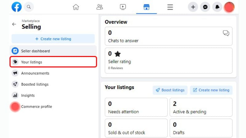 comment activer marketplace dans facebook